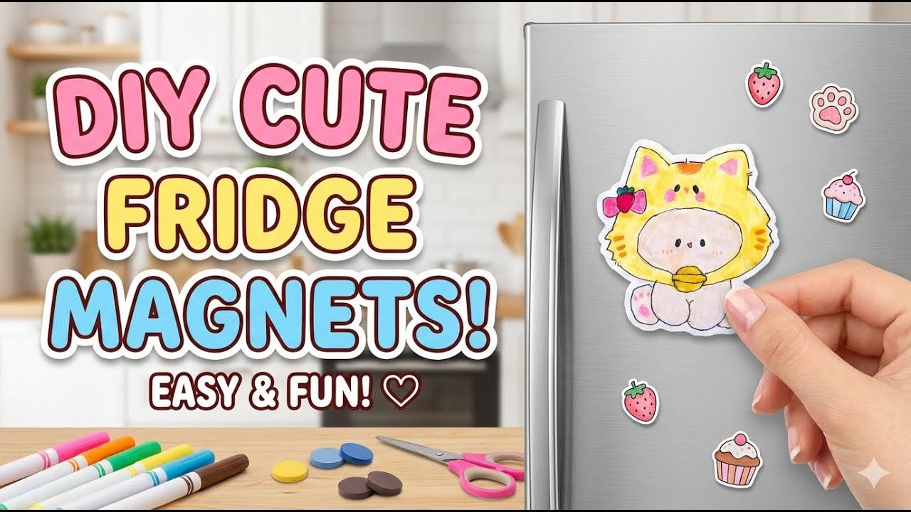 Making the CUTEST mini magnets! ☁️✨