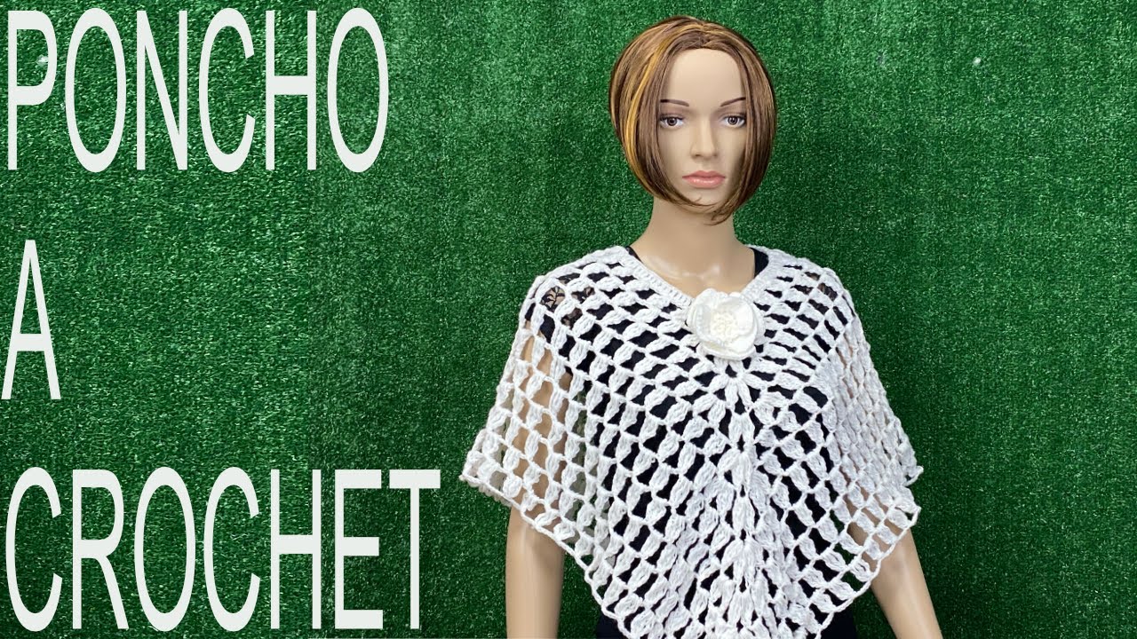 PASO A PASO PARA TEJER PONCHO A CROCHET