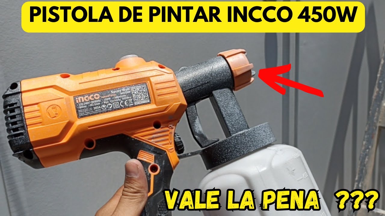 Pintura Rápida y Perfecta! La Pistola de Pintar INCCO de 450W que Revoluciona tus Proyectos