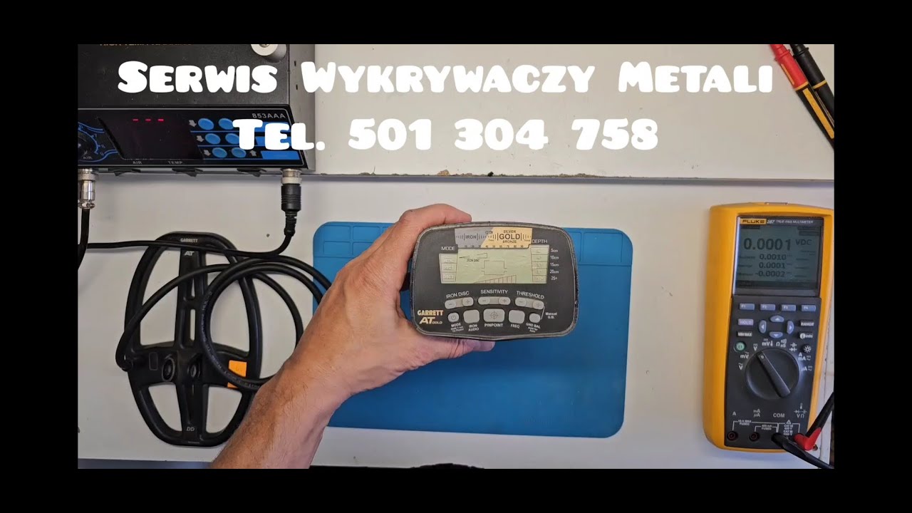 Naprawa wykrywacz metalu GARRETT AT GOLD, Repair of GARRETT AT GOLD metal detector, Reparatur des Me