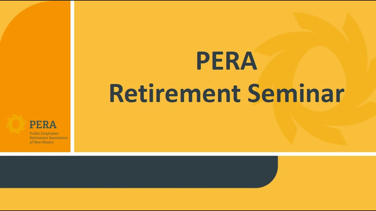 PERA Retirement Seminar