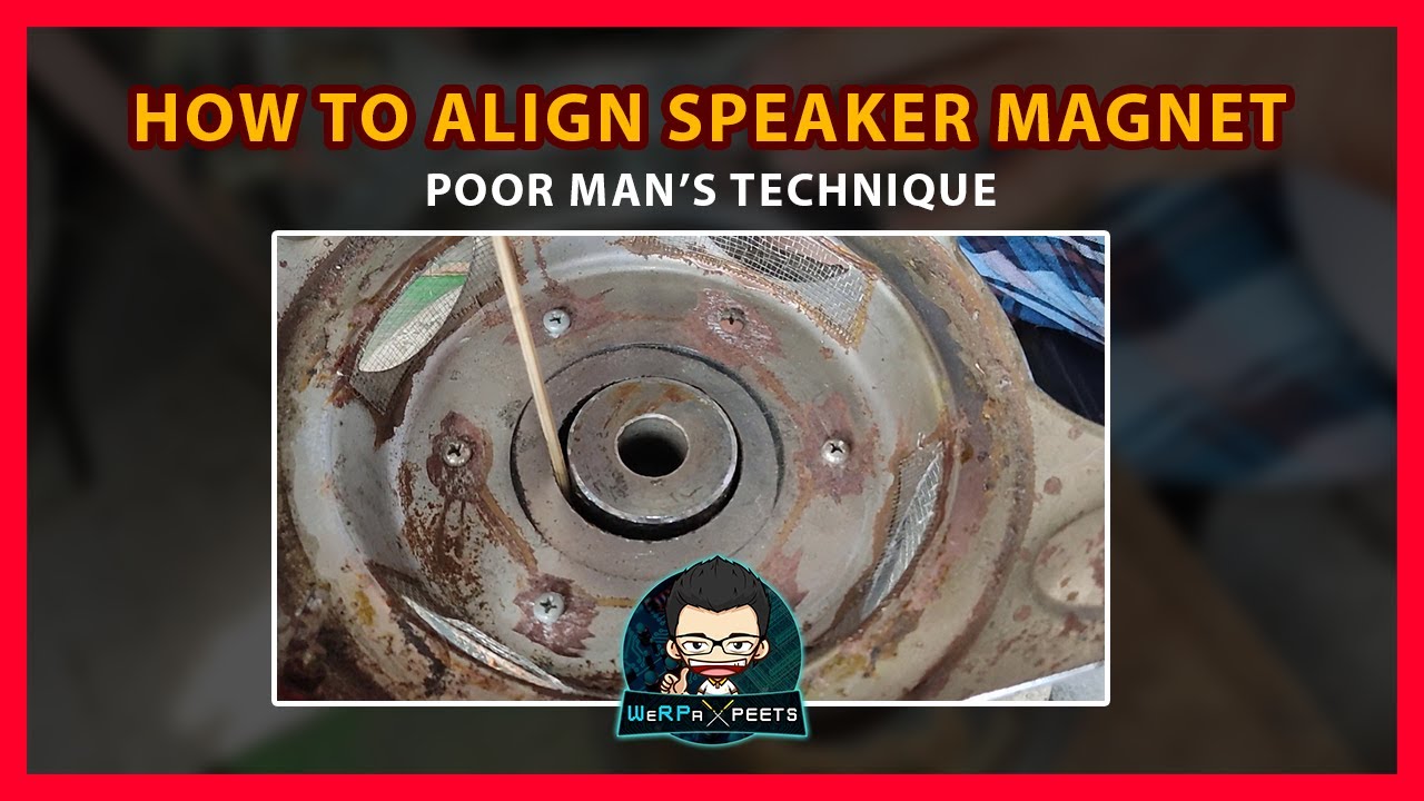 How to Align Speaker Magnet ( Poor Man's Technique ) | Paano mag align ng speaker magnet