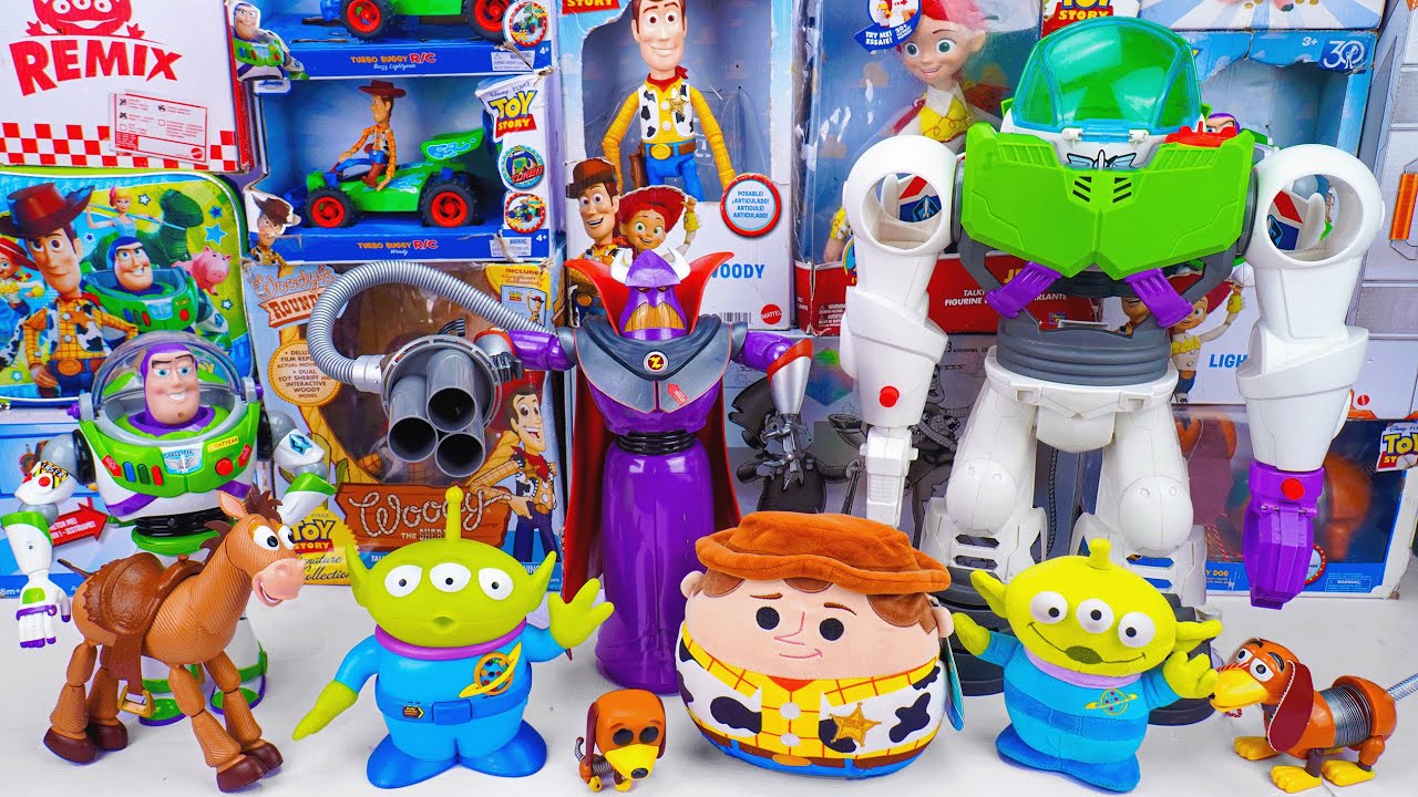 Pixar Toy Story Collection Unboxing Review | Buzz Lightyear Robot, Woody, Aliens, Zurg & Bullseye