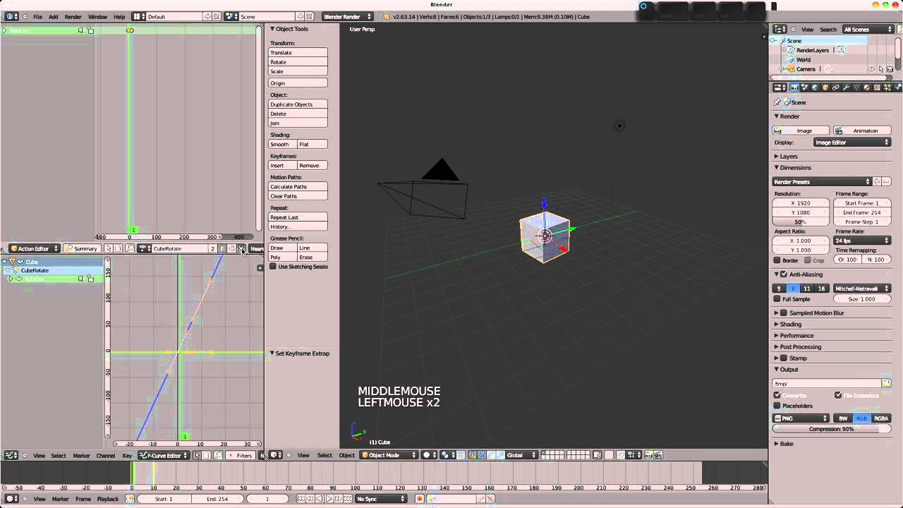Blender 2.6 Absolute Basics of the NLA editor