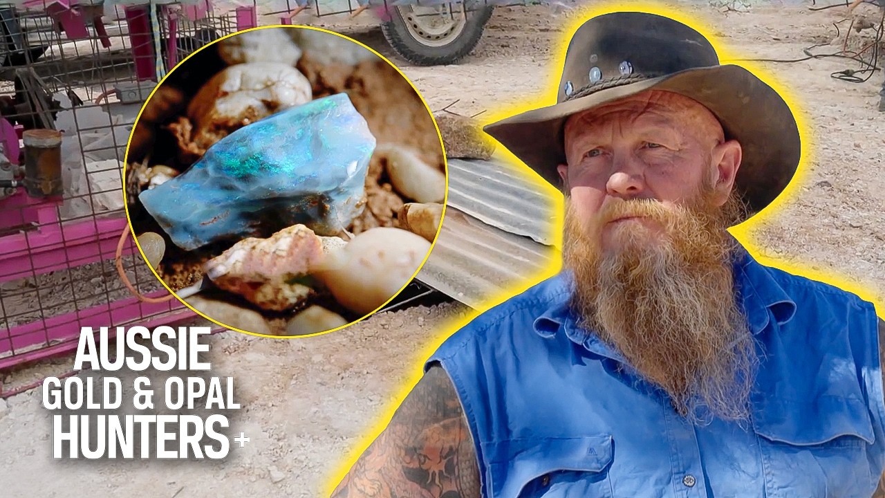 A Tiny Green Trace Leads To A Stunning Opal Find | Outback Opal Hunters