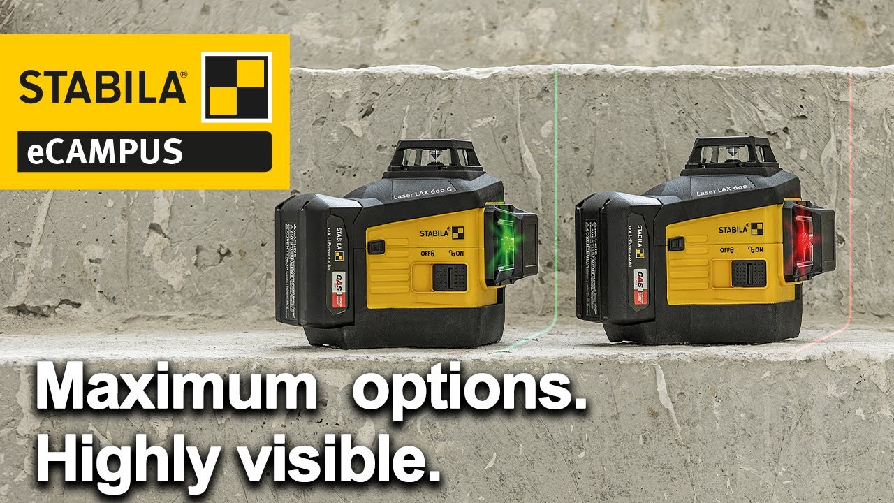STABILA LAX 600 & LAX 600 G - razor-sharp lines