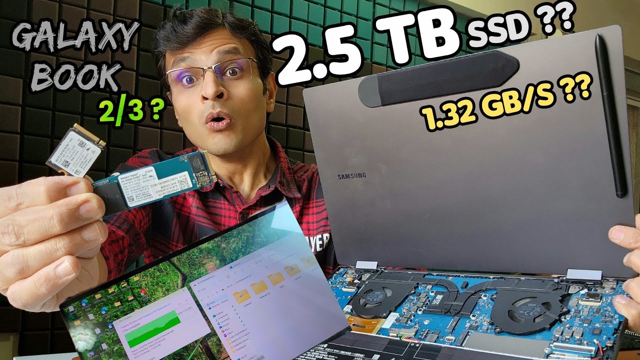 SSD Upgrade Galaxy Book 2/3 Pro 360 beyond limit | Shocking result!! | transfer speed in GB per sec🤔