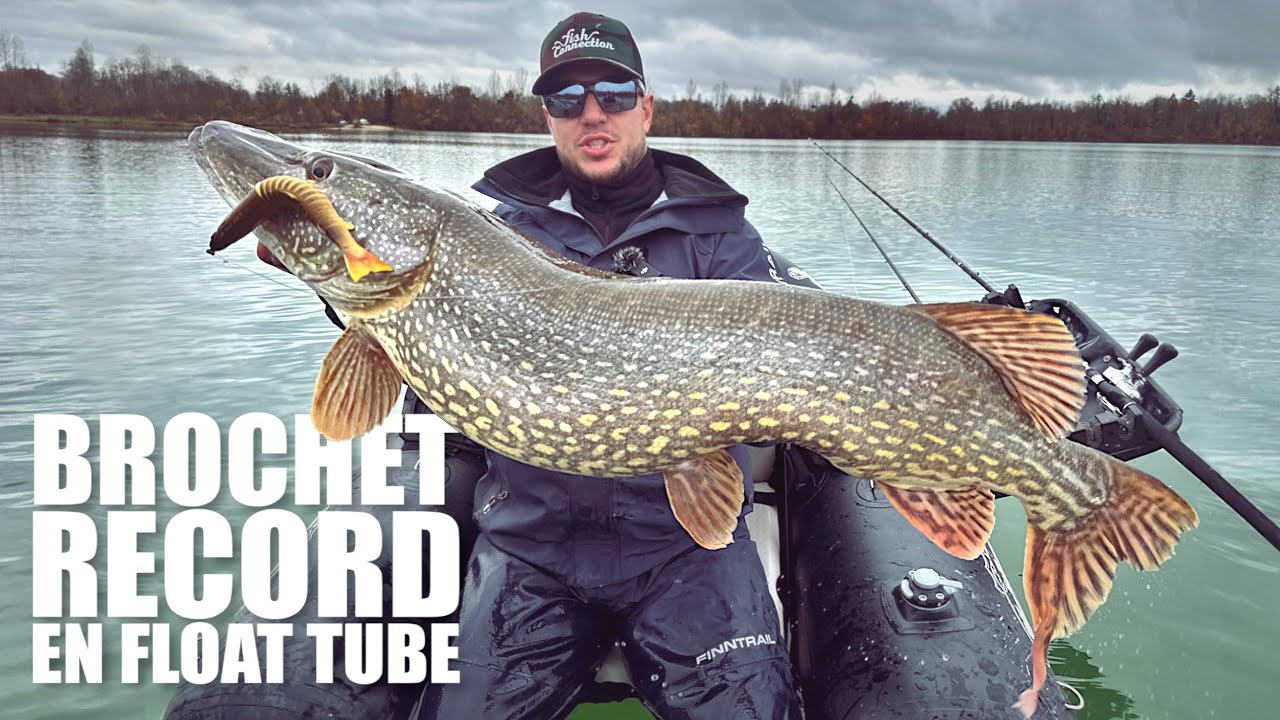 Brochet record en float tube avec la S'Trout Soft