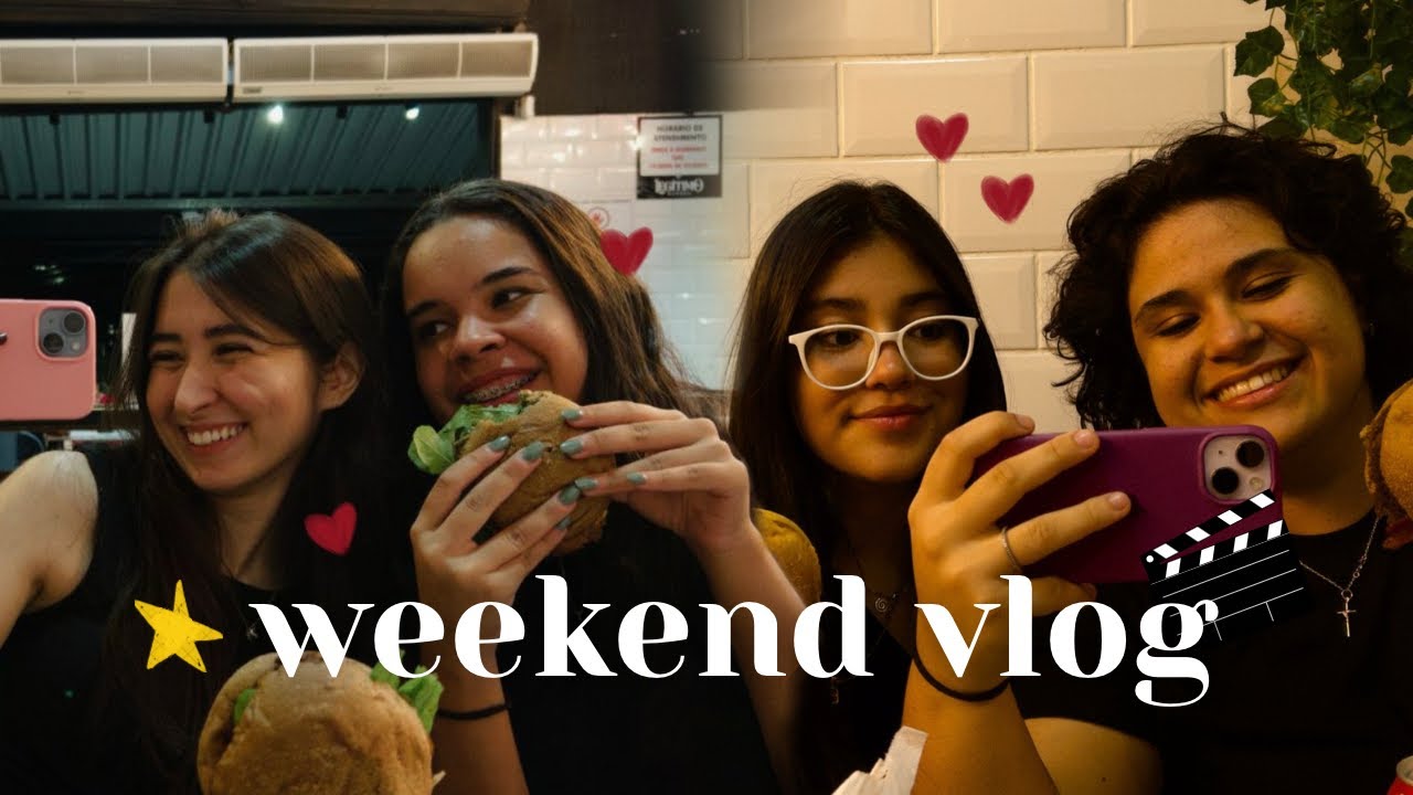 weekend vlog - um final de semana comigo (estudos e amigas) ⋆˙⟡