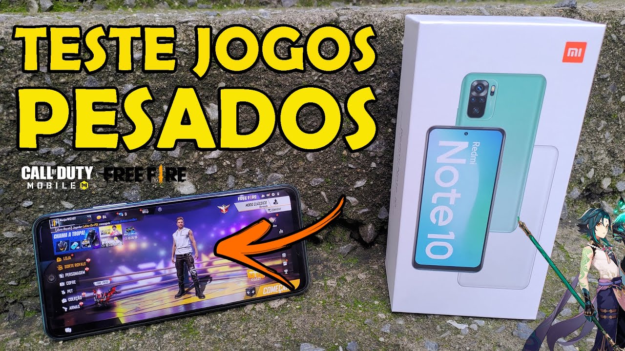 TESTE JOGOS PESADOS REDMI NOTE 10