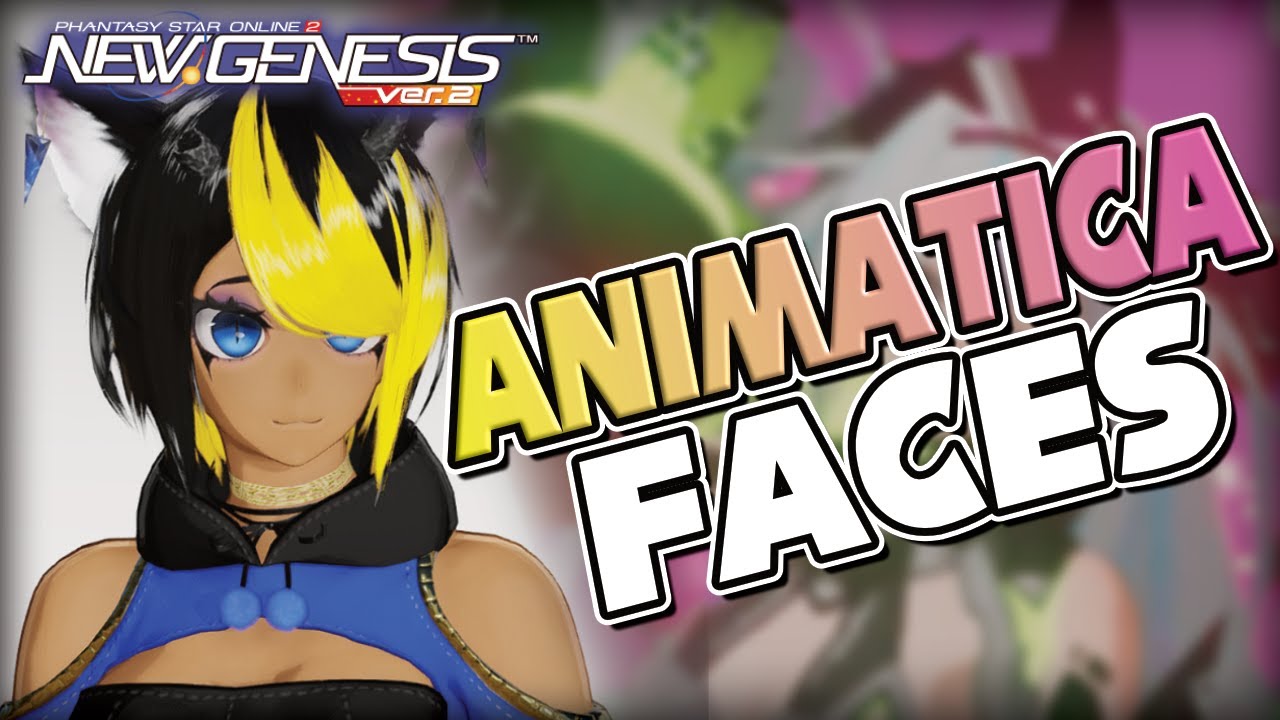 PSO2 NGS || Animatica Face - New Anime Style Character Customization