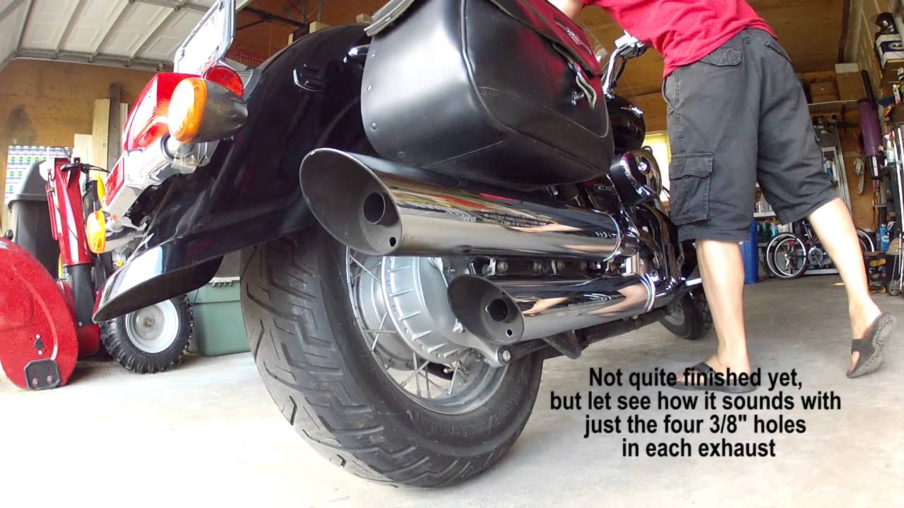 Suzuki C50 Exhaust Mod