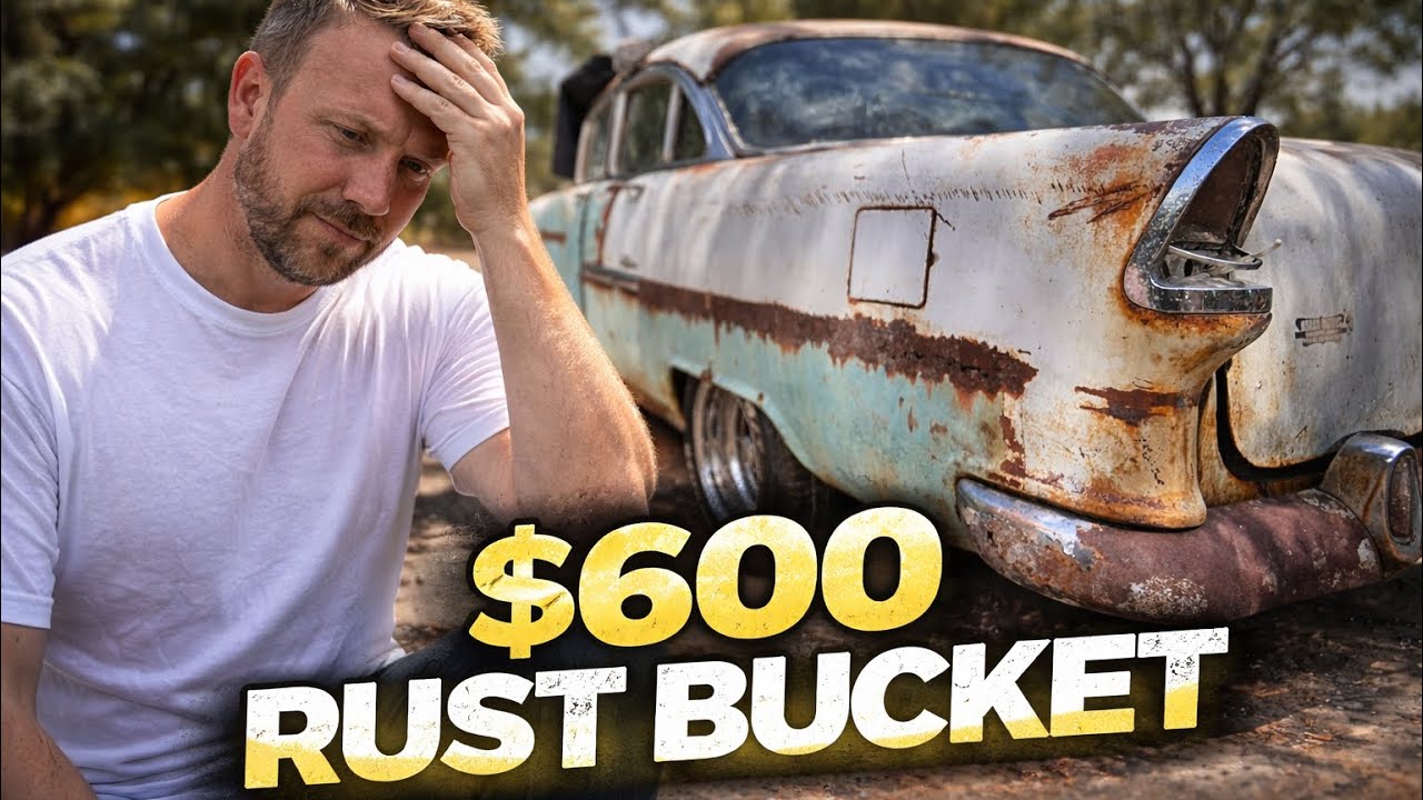 Освобождение застрявшего рядного 6-цилиндрового двигателя из Chevrolet Bel Air 1955 года!!