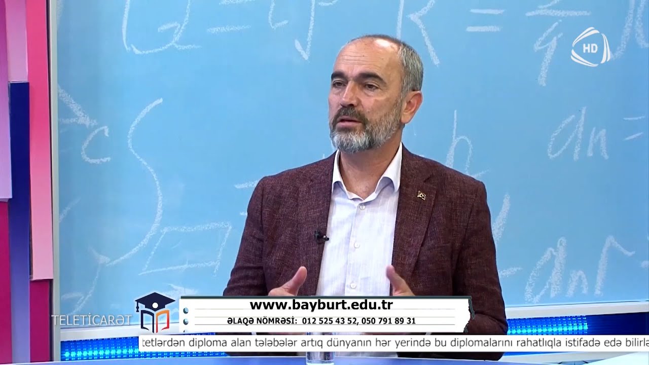 Rektörümüz Türkmen, Azerbaycan'ın  Sevilen Kanalı Azad  Tv'nin Tahsildesen Programının Konuğuydu.