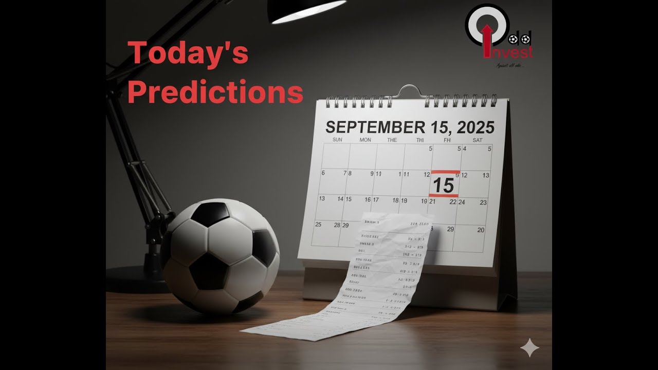 OddInvest Daily Football Predictions | Sure Odds for 15th September 2025 | Free Betting Tips