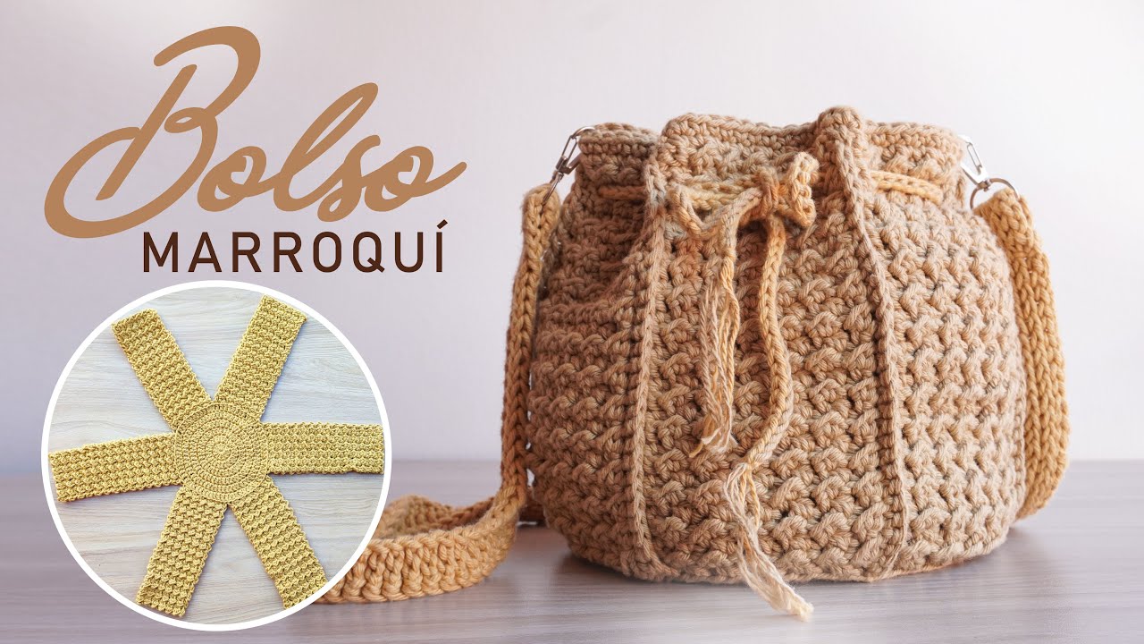 🧶😍VIRAL: Hermoso patr&oacute;n de bolso o Cartera tejido a Crochet | Especial principiantes 🤗🤗