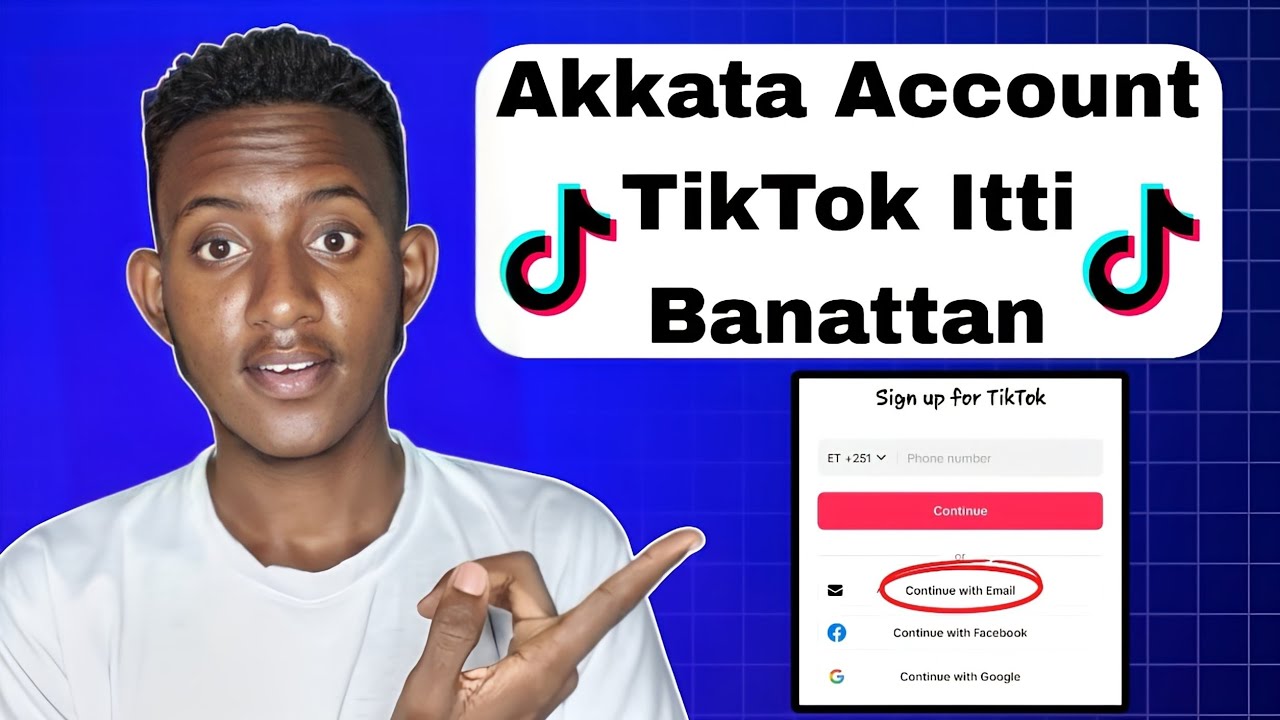 How to create tiktok account in 2024