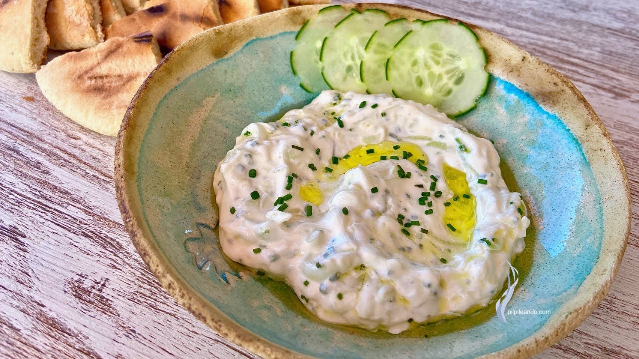 CÓMO HACER DELICIOSA SALSA TZATZIKI GRIEGA 🇬🇷 😋  - Guille Rodriguez