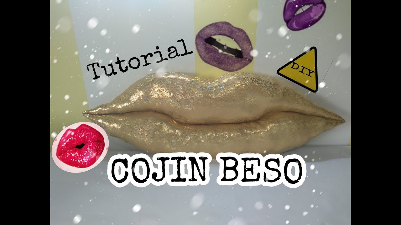 Cojin BESO - Tutorial-Como hacer un cojin con forma de labios