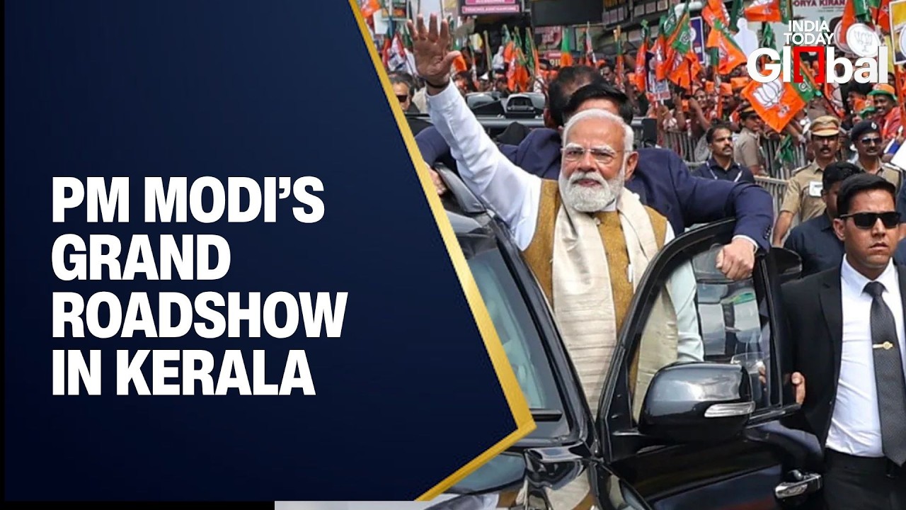 LIVE: PM Modi Roadshow in Thiruvananthapuram | Kerala Elections Update