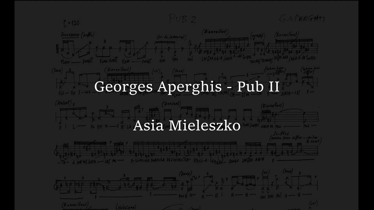 Georges Aperghis - Pub 2