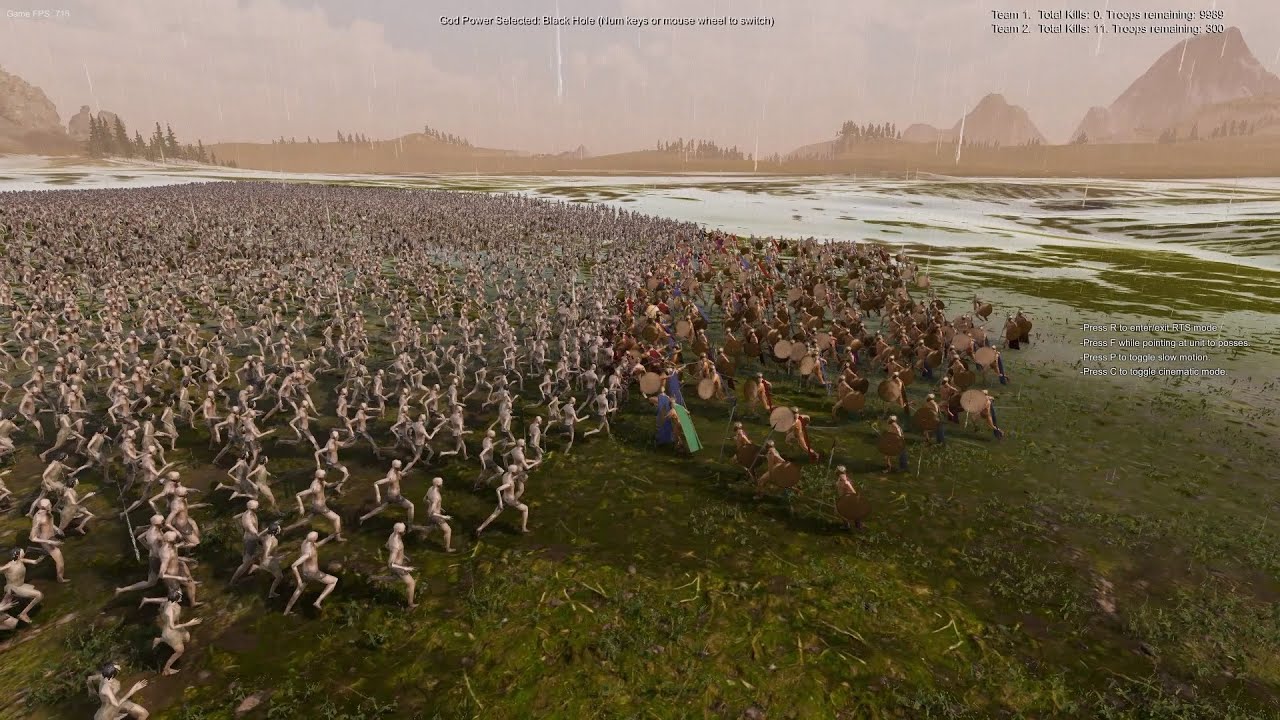Spartans vs Zombie horde (x2 rounds) (voiced) Battle 121 in Ultimate Epic Battle Simulator