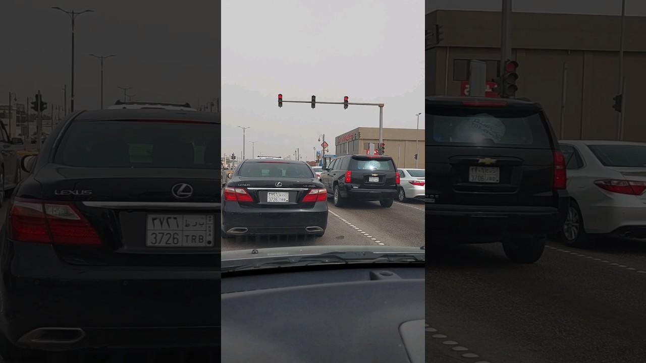 Lexus V8 460 & Chevrolet TAHOE V8 5.3L At Traffic Signal, Saudi Arabia Dammam #mechaniclife #shorts