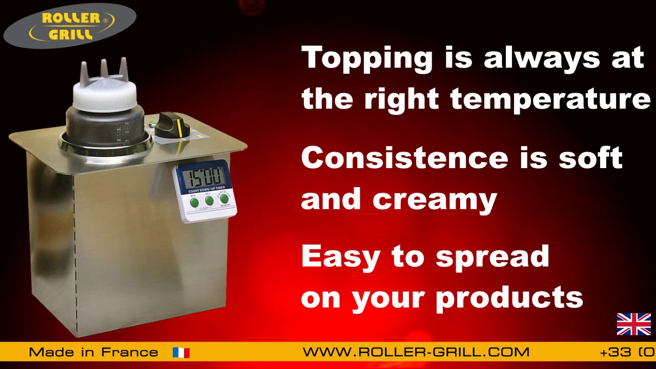 Roller warmit : Chocolate / sauce built-in warmer - 1 liter