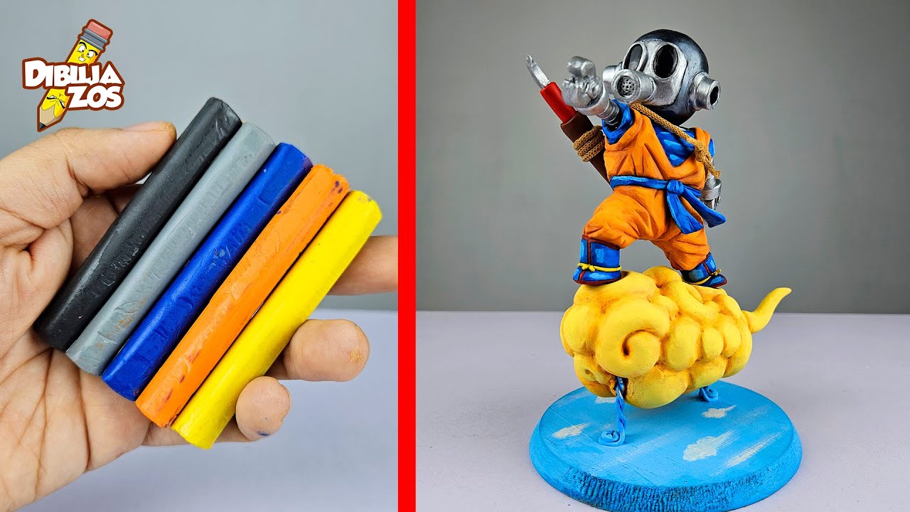 HICE UNA ESCULTURA DE TORIBOT [Toriyama] 🤩 con PLASTILINA ESCOLAR 😦