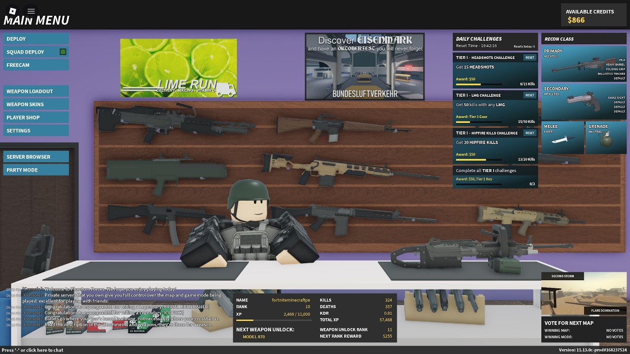 a little Phantom Forces gameplay