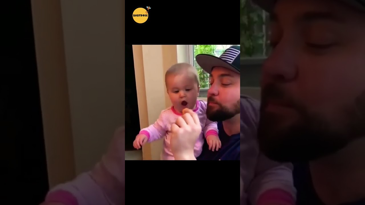 What Happens When Baby Play With Daddy - cute funny baby with dad