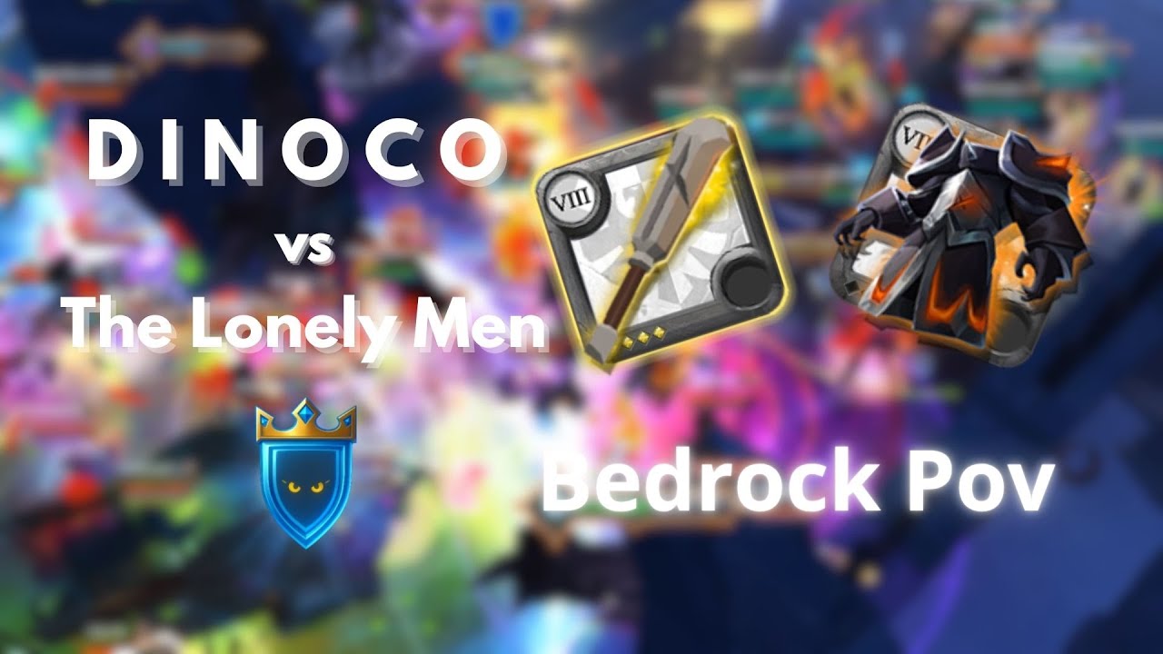 Bedrock Pov | Albion Online ZvZ | D I N O C O vs The Lonely Men