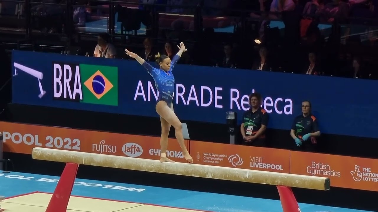 Rebeca Andrade (BRA) - Beam - Team Final - 2022 World Championships