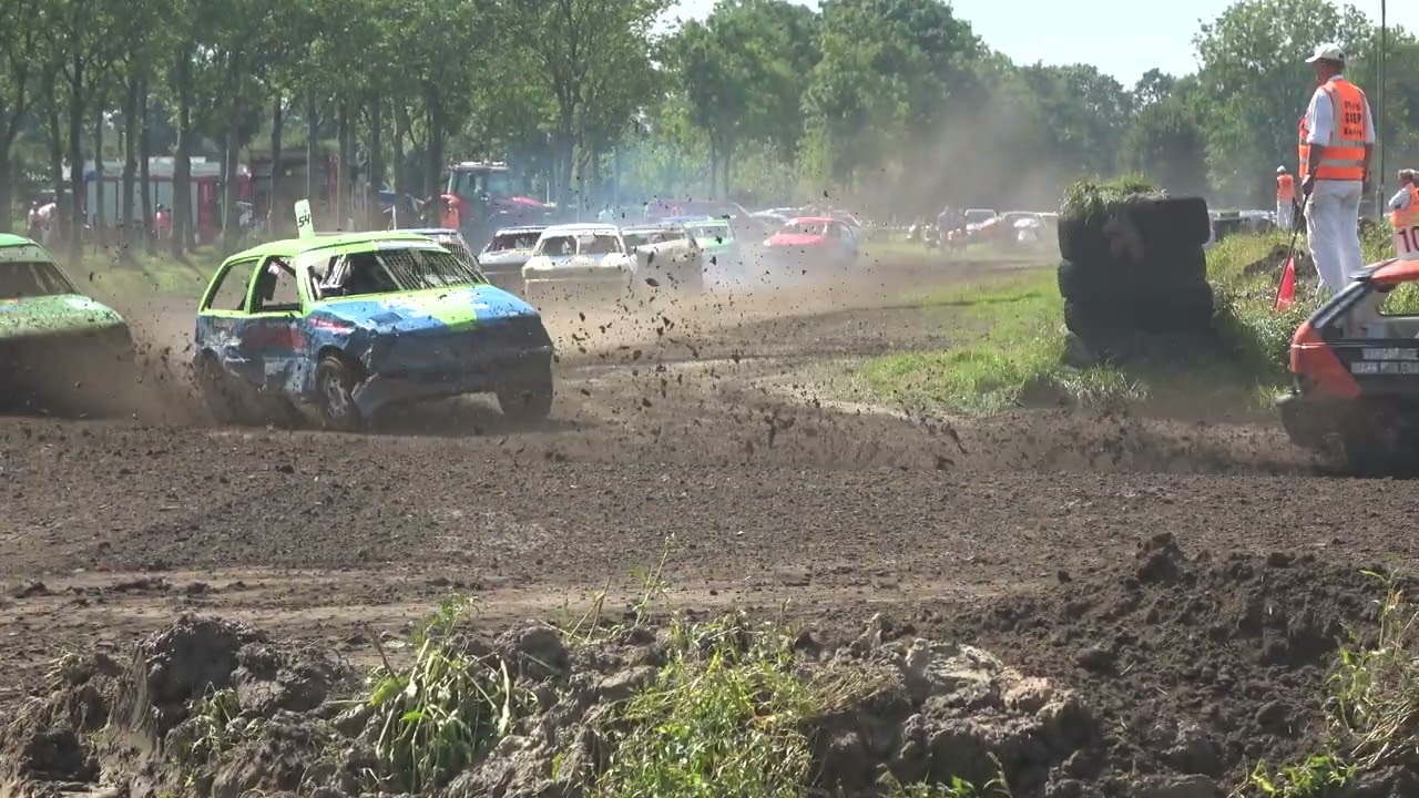 Junioren heat 3 autocross Eelde Paterswolde - 20 augustus 2023 - RaRaRacing