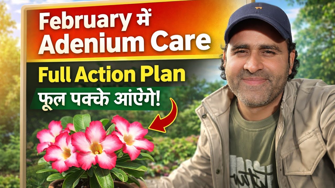 February Me Ye 5 Kaam Kar Lo | Adenium Flower Guaranteed 🌺 #video #education 