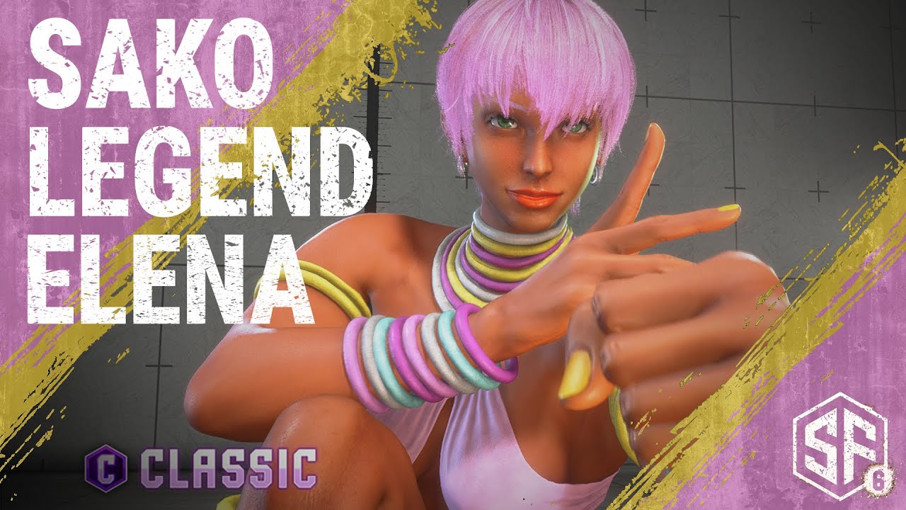 SF6 👊 Sako -  Elena  •Legend Rank•Super Star Gameplay👊👊👊👊👊👊