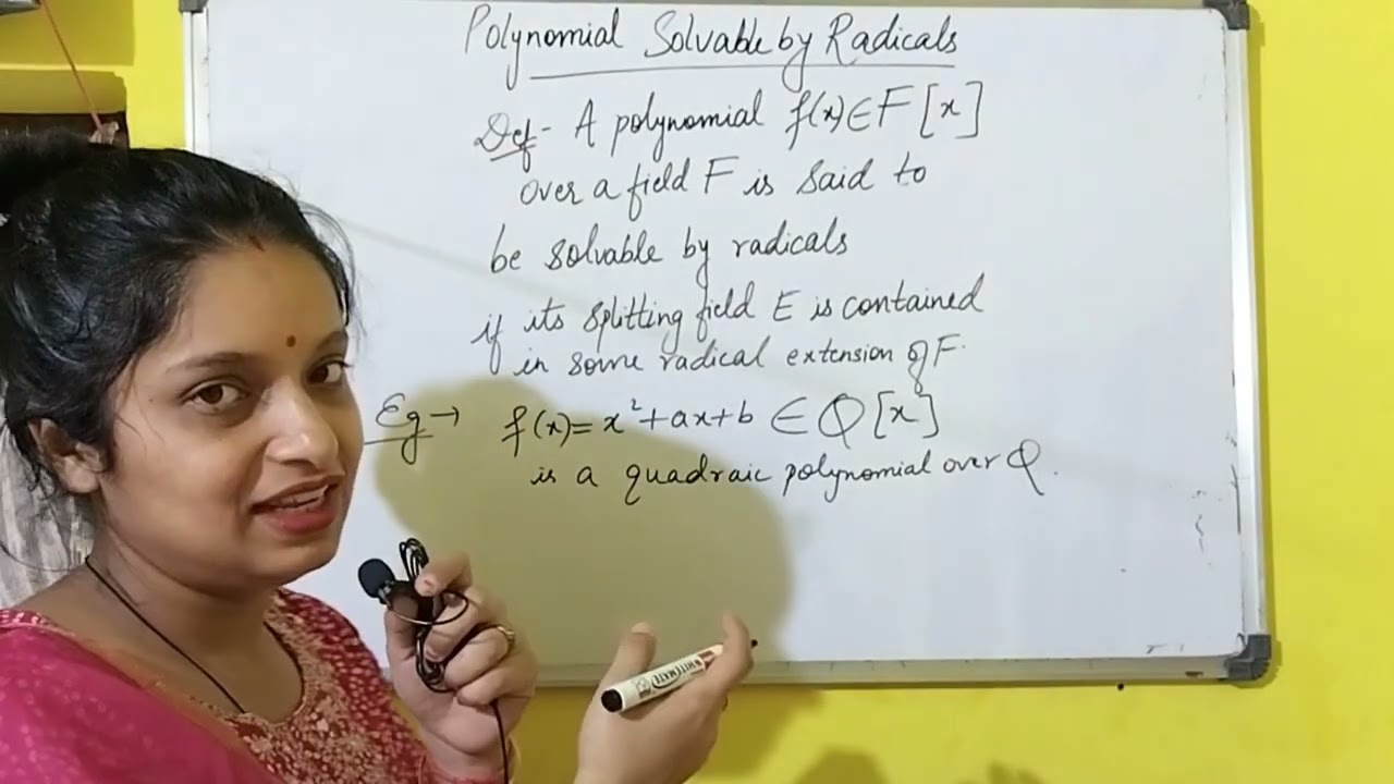 Polynomial Solvable by Radicals👍 Advanced Abstract Algebra 🤗 #mathematics #drpriyankasinghmaths