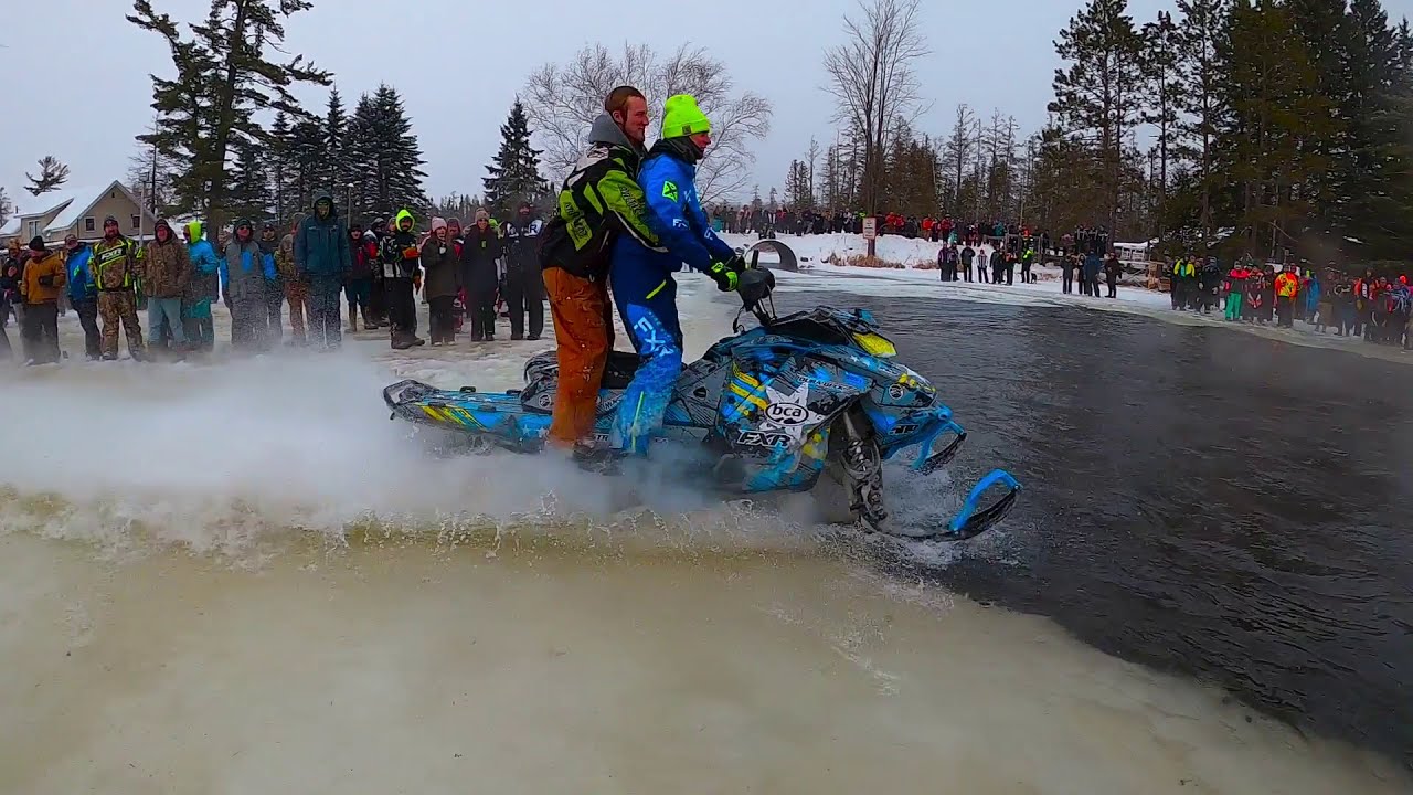 Pickerel Lake 2021 PT2- Sleds Skimming Water