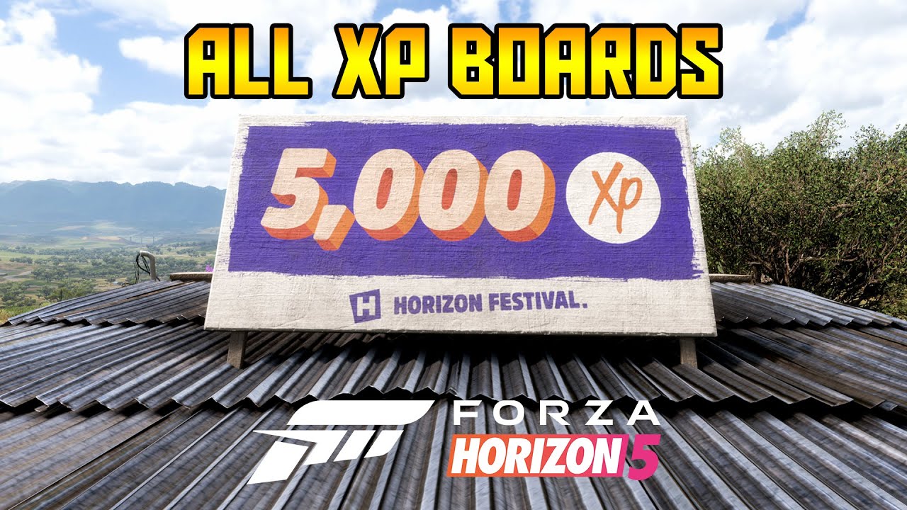 Forza Horizon 5 - All 200 XP Bonus Board Locations