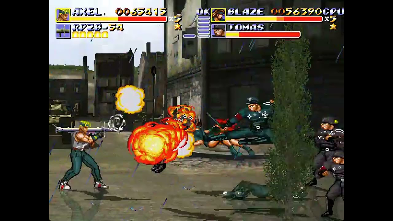 Streets of Rage Remake v5.1 - SoRMaker Mod - World War II (Mission 4a)