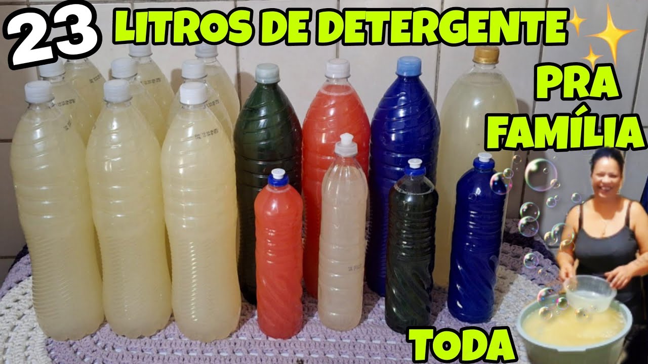 23 LITROS DE DETERGENTE 🌟PRA FAMÍLIA TODA 🌟