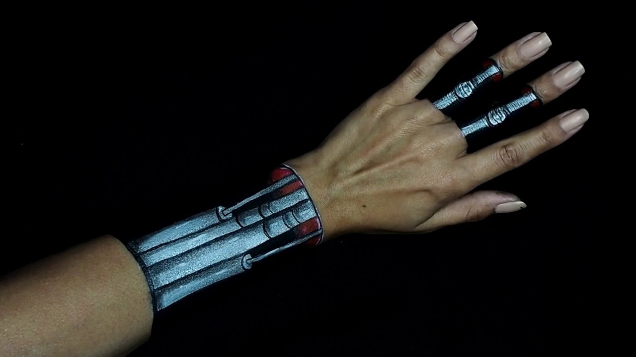 Body painting illusion - Mano robot - Halloween 2020 - MAKEUP ILLUSION -CARLA GOVE