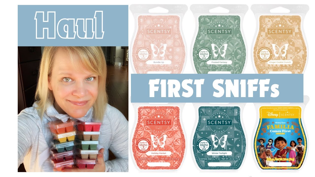 Scentsy First FALL HAUL w/ 1st Sniffs - Holiday Wax Collection & Disney Coco Familia Comes First