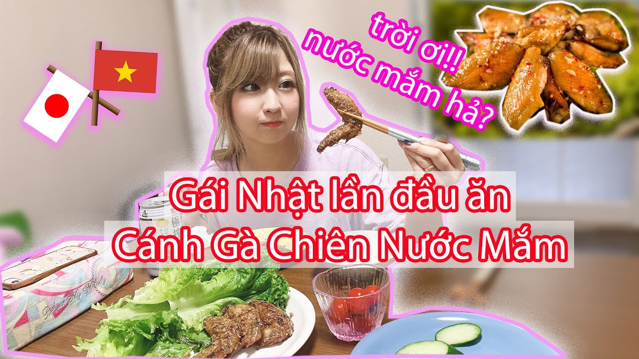 VỢ NHẬT lần đầu ăn Cánh Gà Chiên Nước Mắm | Một ngày của vợ chồng Việt Nhật