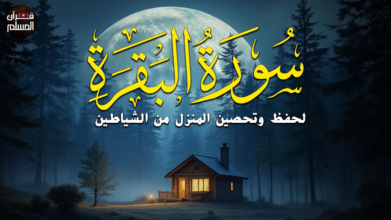 سورة البقرة طاردة الشياطين❤️ بصوت هادئ ومريح جدا جدا ❤️💤تلاوة هادئة للنوم والراحة النفسية 😌🎧