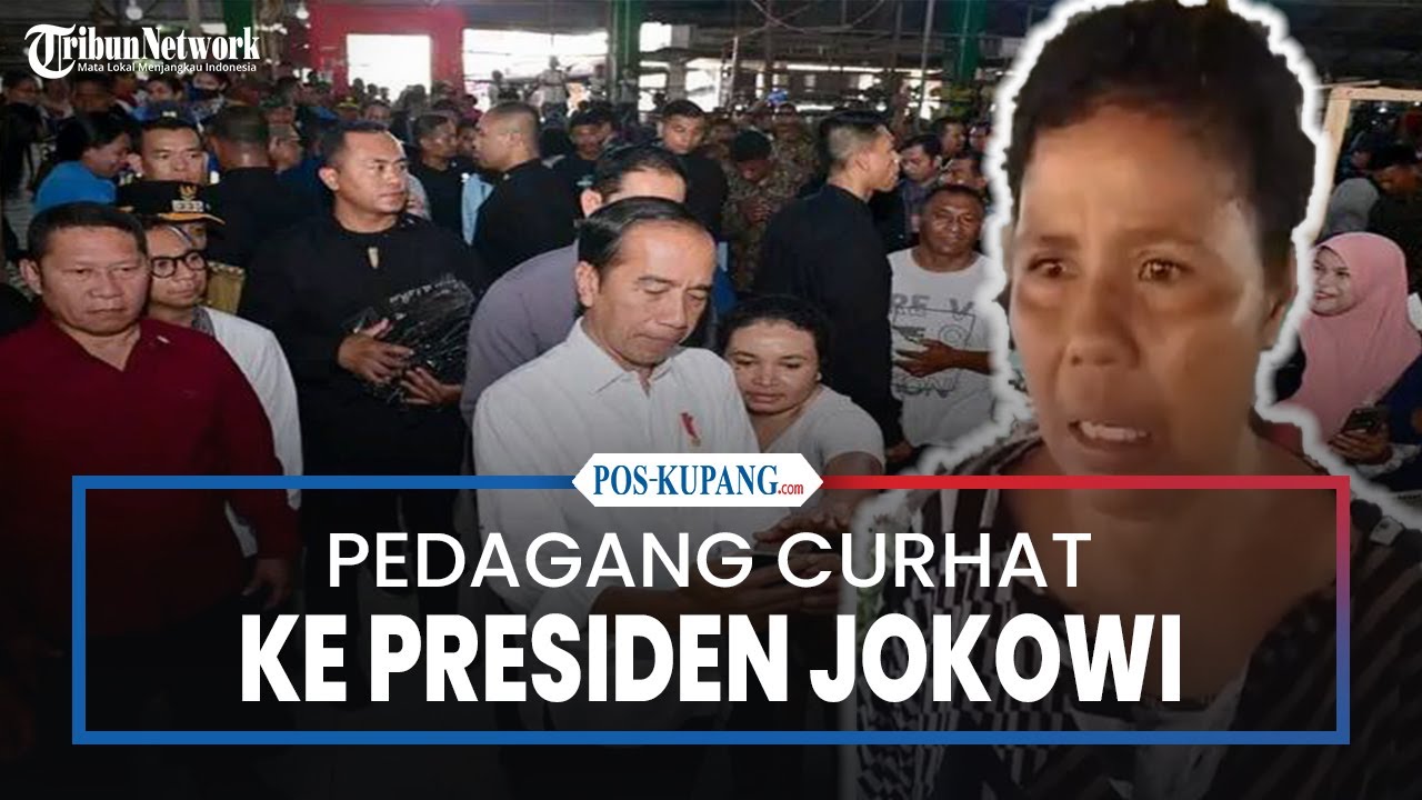 Pedagang Pasar Oebobo Kota Kupang Curhat ke Jokowi Soal Kesehatan