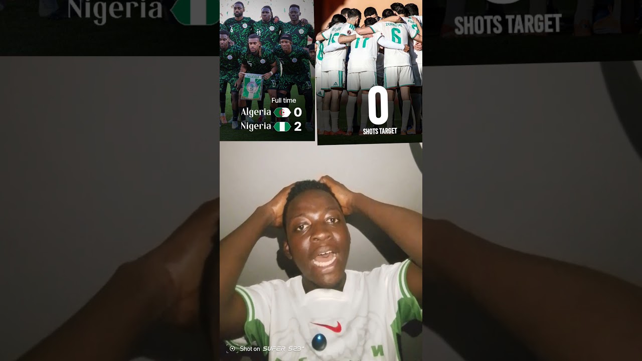 Make dem give us Spain and Argentina  abeg 😂Algeria 🇩🇿 0-2 Nigeria 🇳🇬 