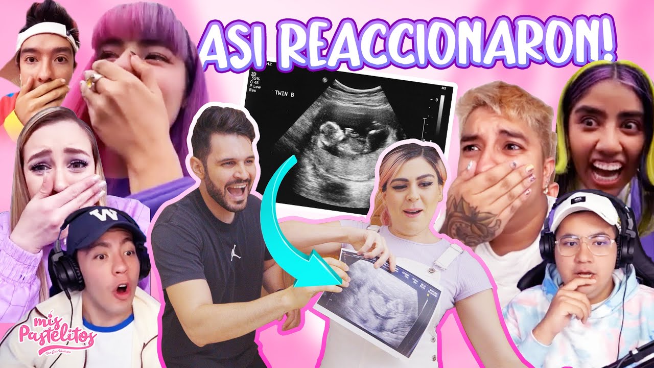 REACCIÓN DE MIS AMIGOS YOUTUBERS A MI EMBARAZO!🤰 | MIS PASTELITOS