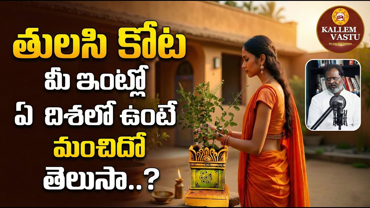 తులసి కోట తప్పు దిశలో ఉంటే ఏం జరుగుతుంది? | Tulasi Kota Vastu Telugu | #kallemvastu