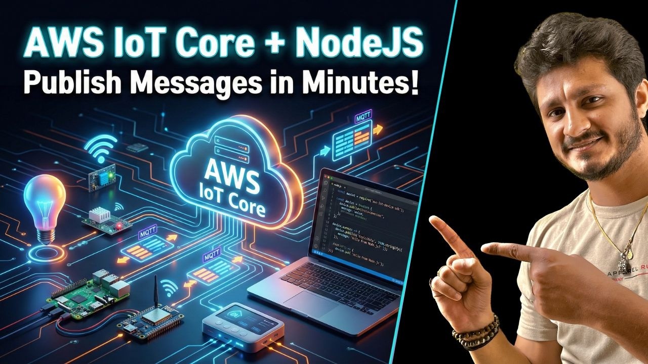 AWS IoT Core Tutorial for Beginners | Connect & Publish MQTT Messages using NodeJS